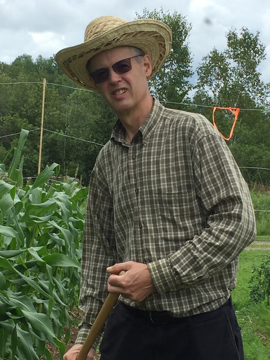 Me in my vegetable garden