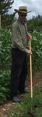 Long-handled weeding hoe